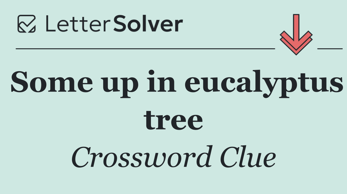 Some up in eucalyptus tree
