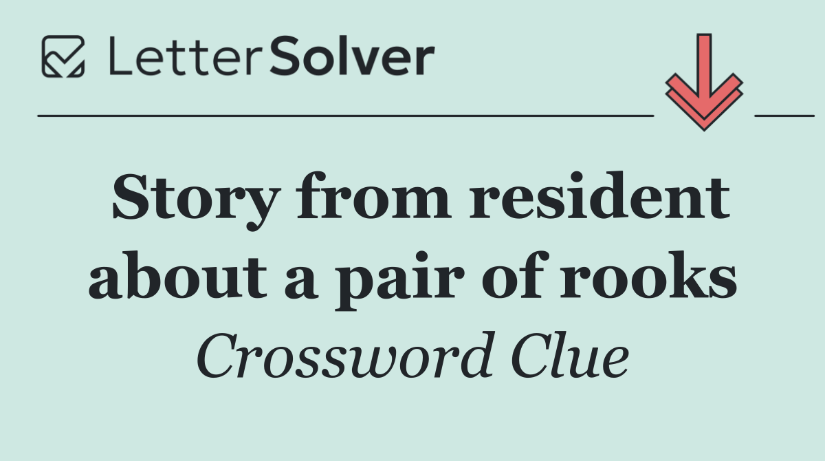 Story from resident about a pair of rooks