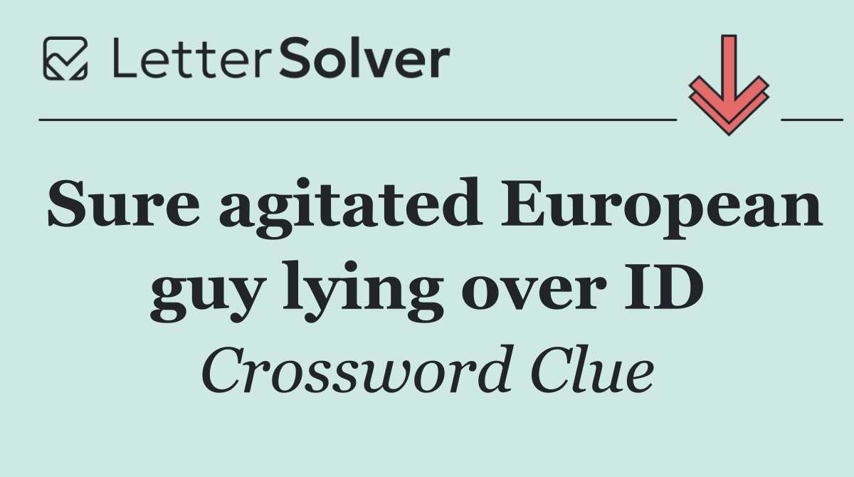 Sure agitated European guy lying over ID