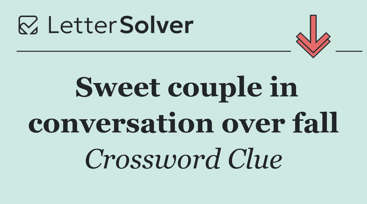 Sweet couple in conversation over fall