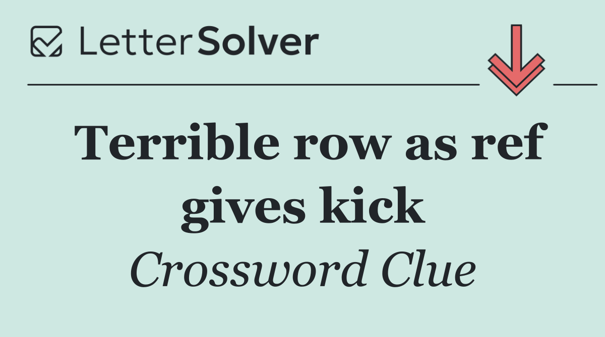 Terrible row as ref gives kick