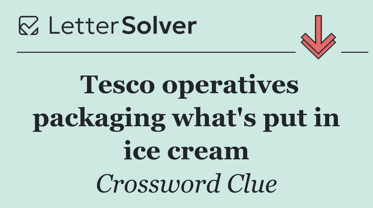 Tesco operatives packaging what's put in ice cream