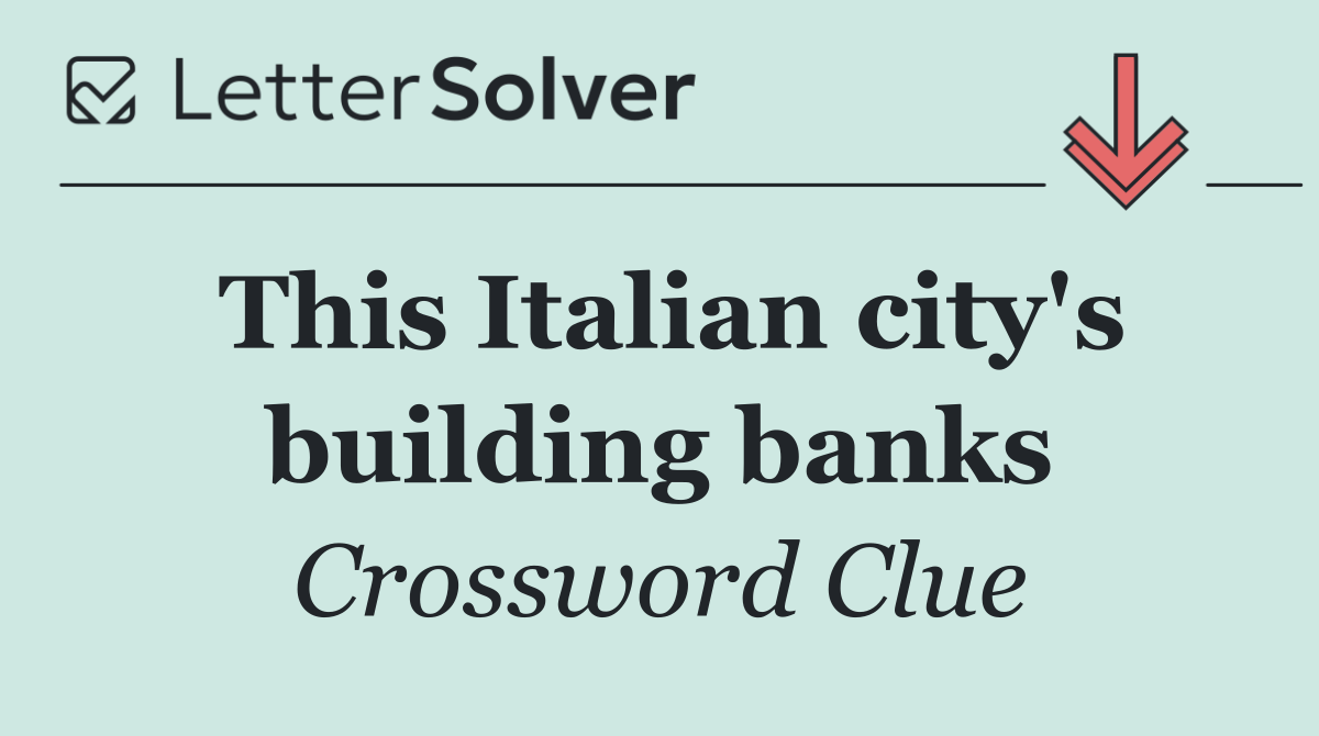 This Italian city's building banks