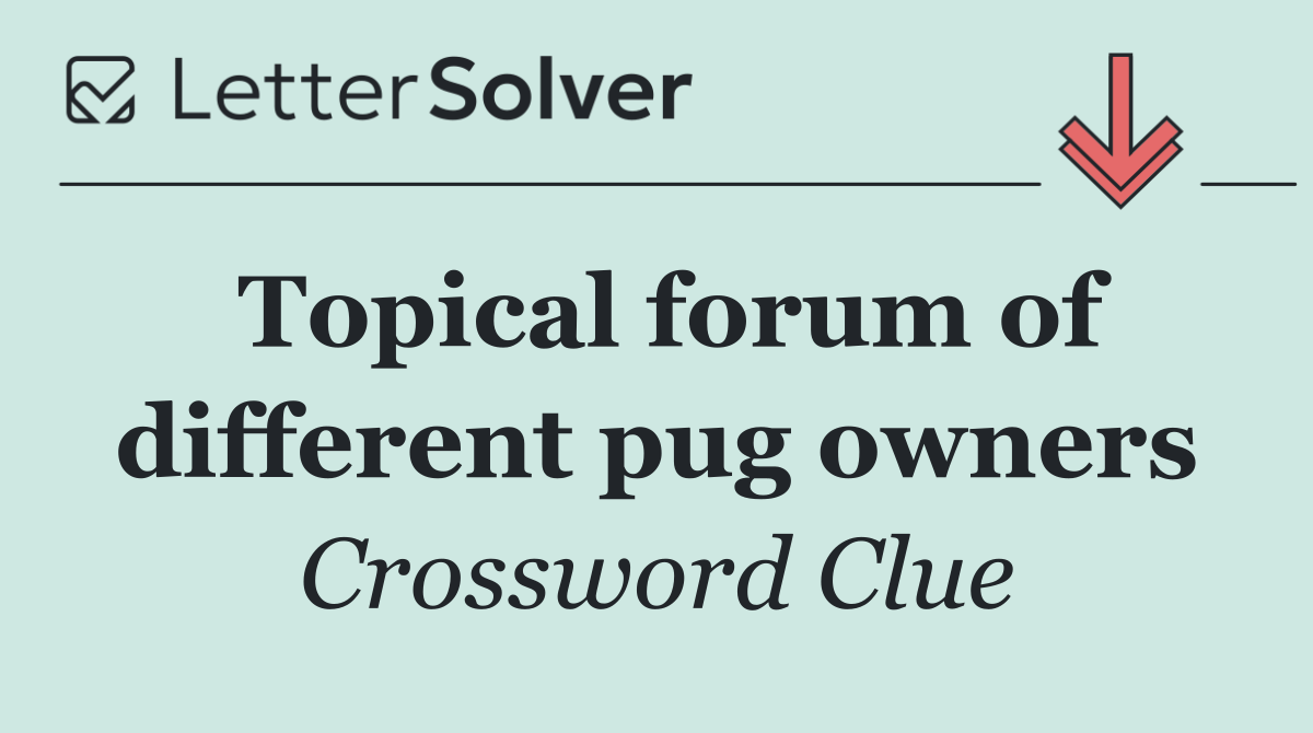 Topical forum of different pug owners