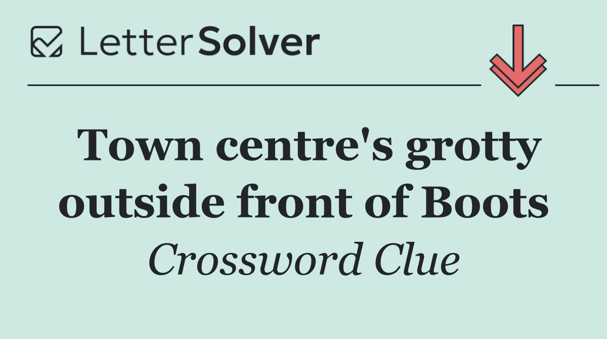 Town centre's grotty outside front of Boots