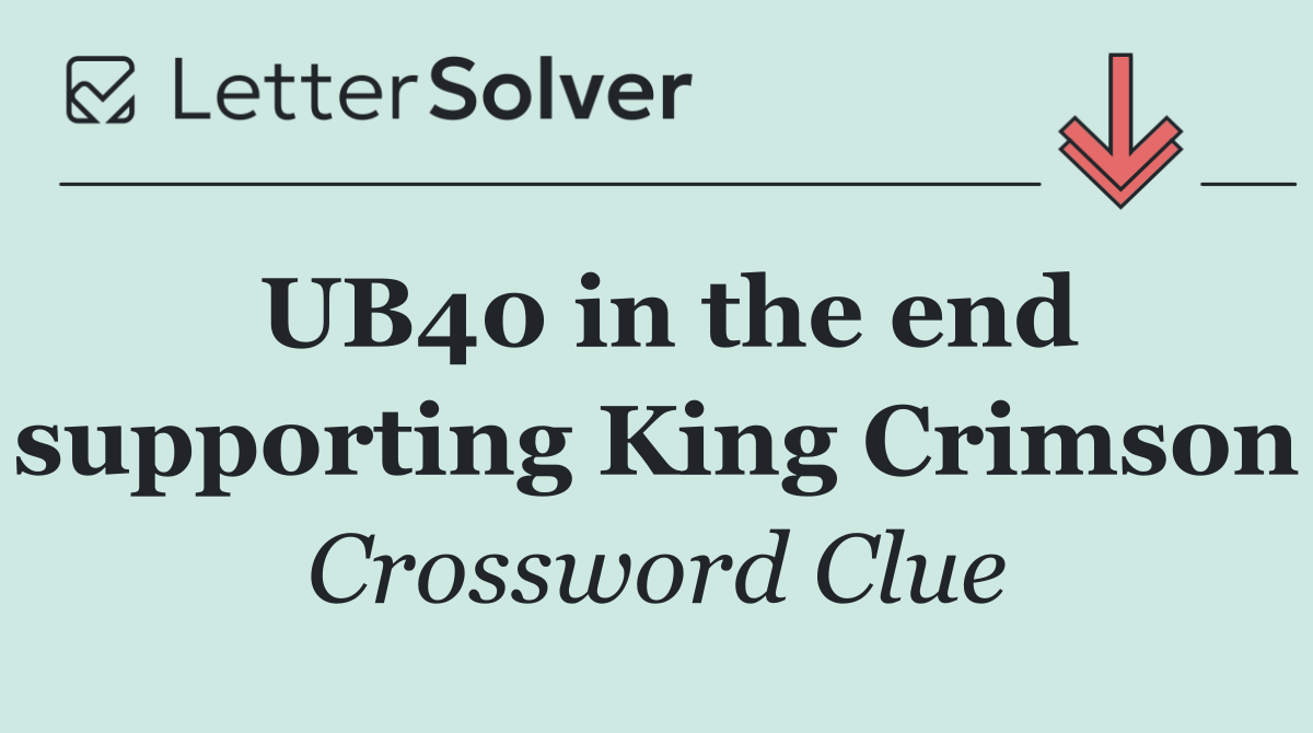 UB40 in the end supporting King Crimson
