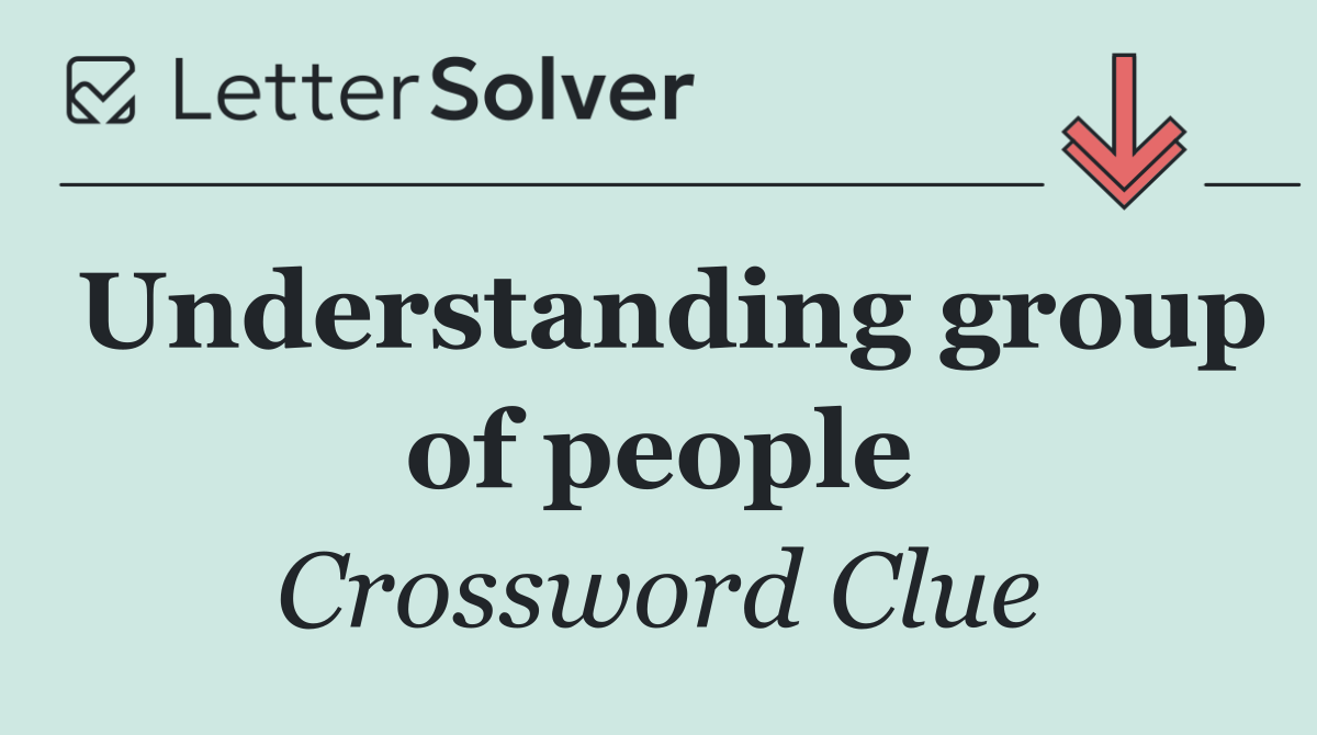 Understanding group of people