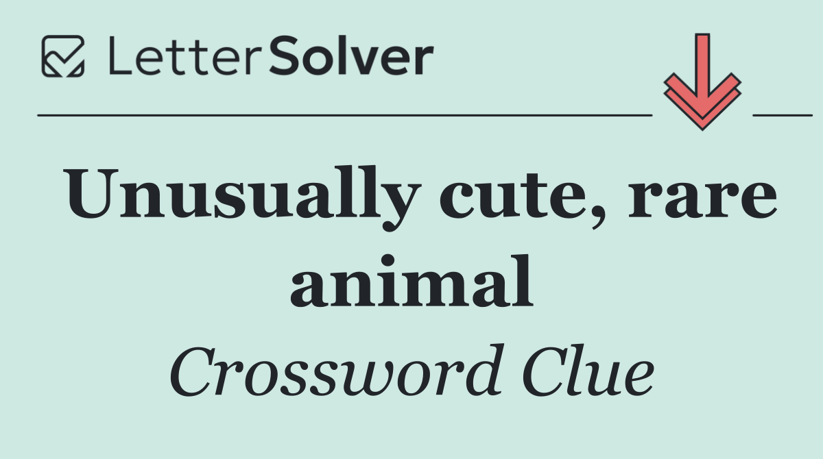 Unusually cute, rare animal