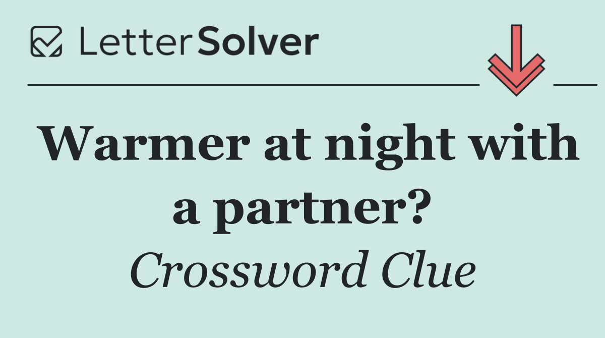 Warmer at night with a partner?