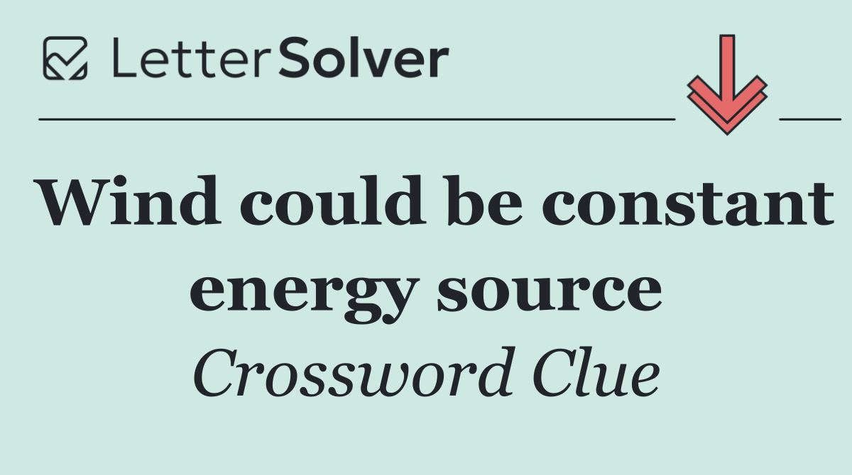 Wind could be constant energy source