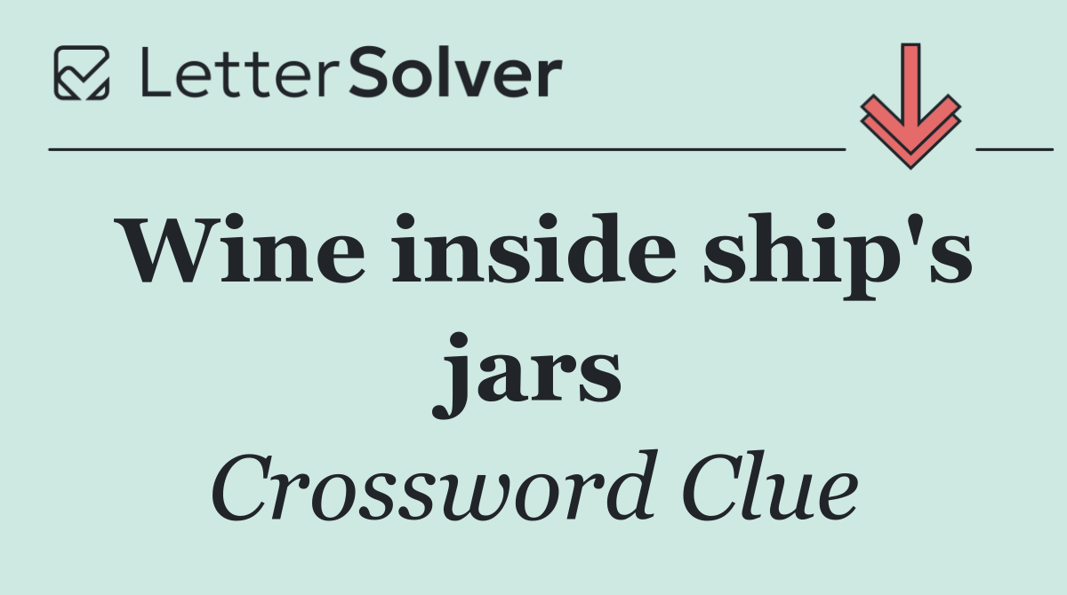 Wine inside ship's jars
