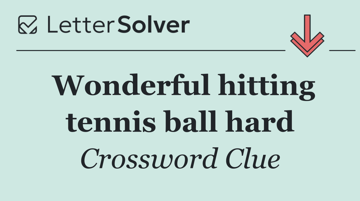 Wonderful hitting tennis ball hard