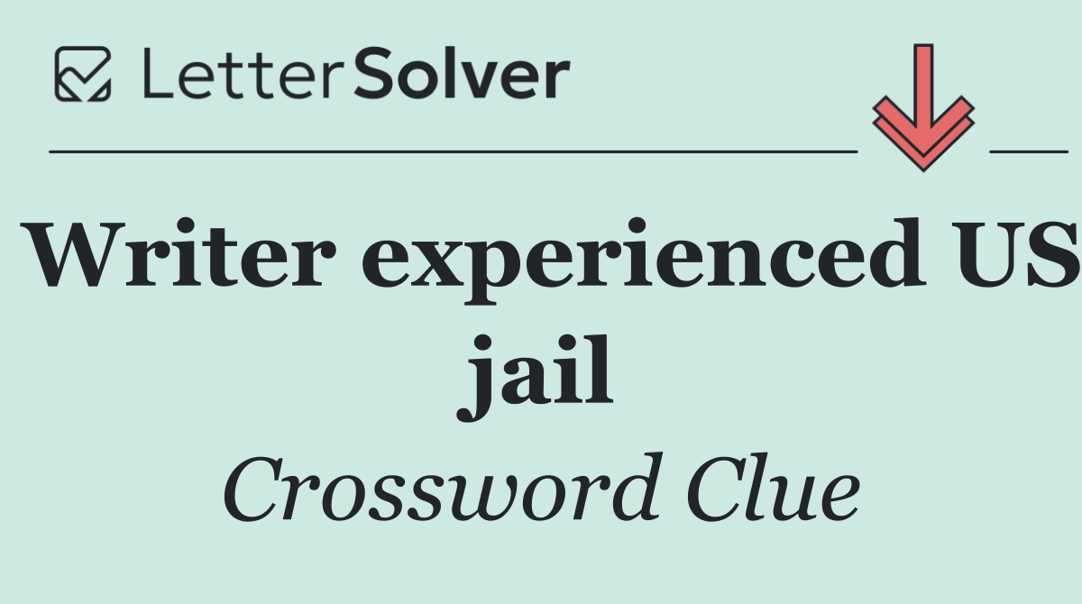 Writer experienced US jail