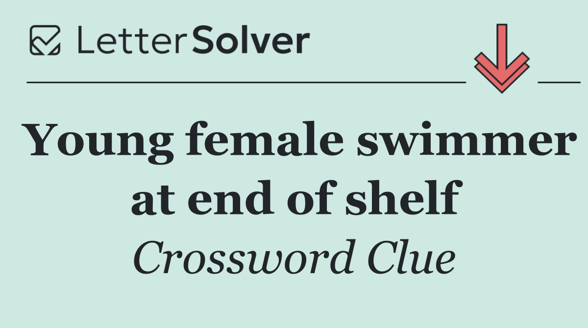 Young female swimmer at end of shelf