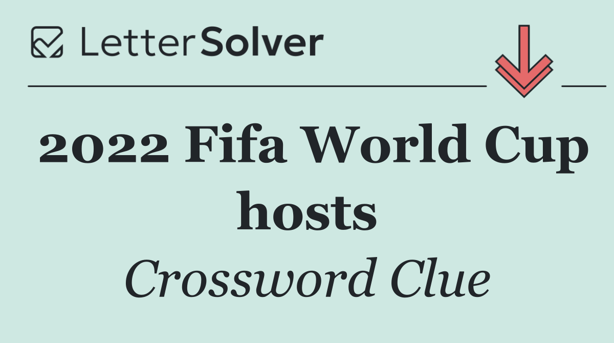 2022 Fifa World Cup hosts