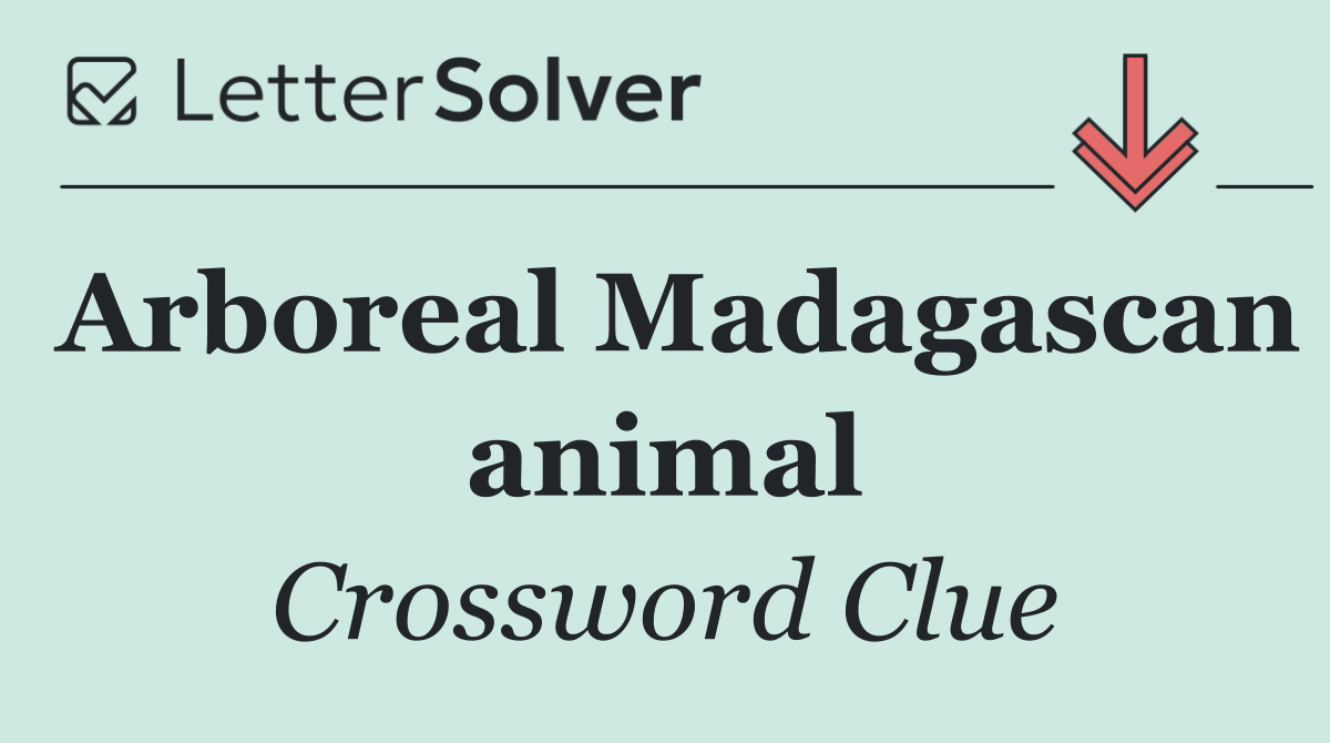 Arboreal Madagascan animal