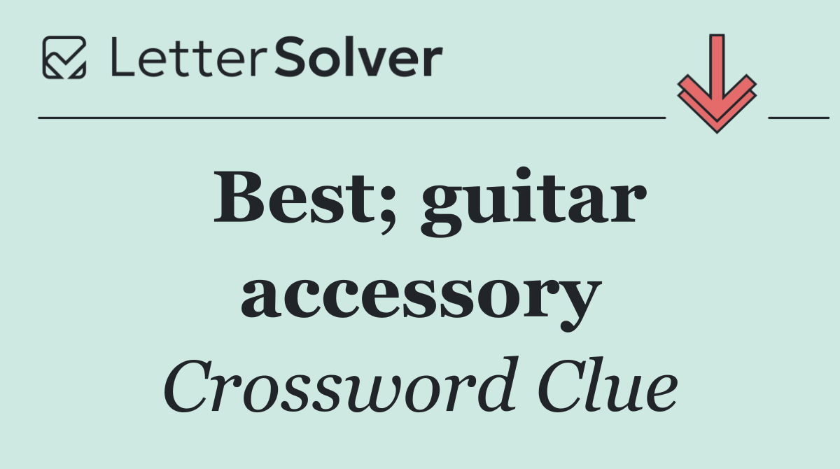 Best; guitar accessory