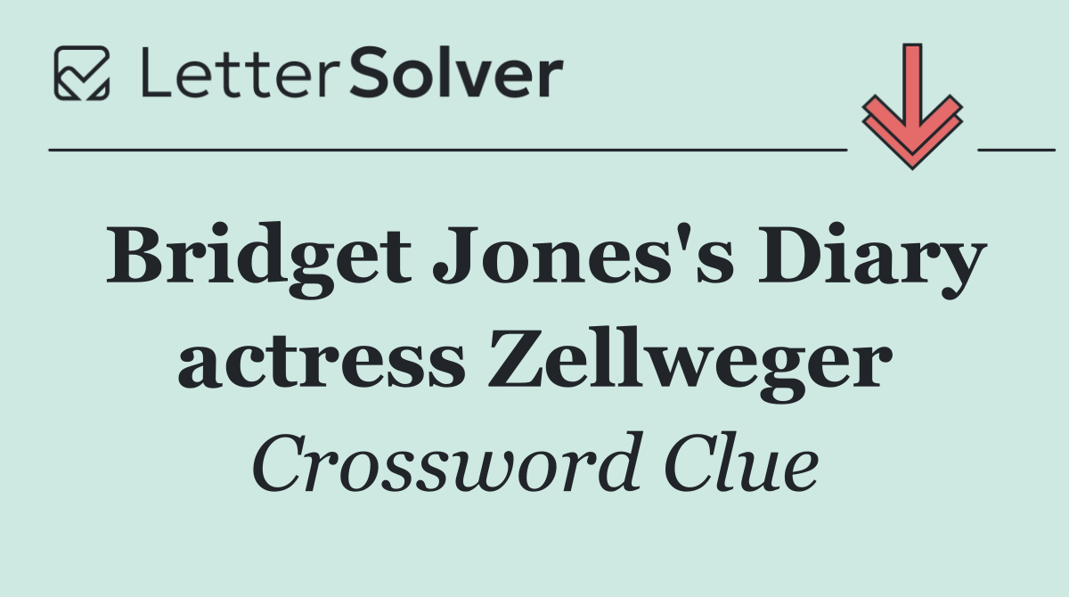 Bridget Jones's Diary actress Zellweger