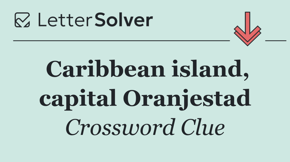 Caribbean island, capital Oranjestad
