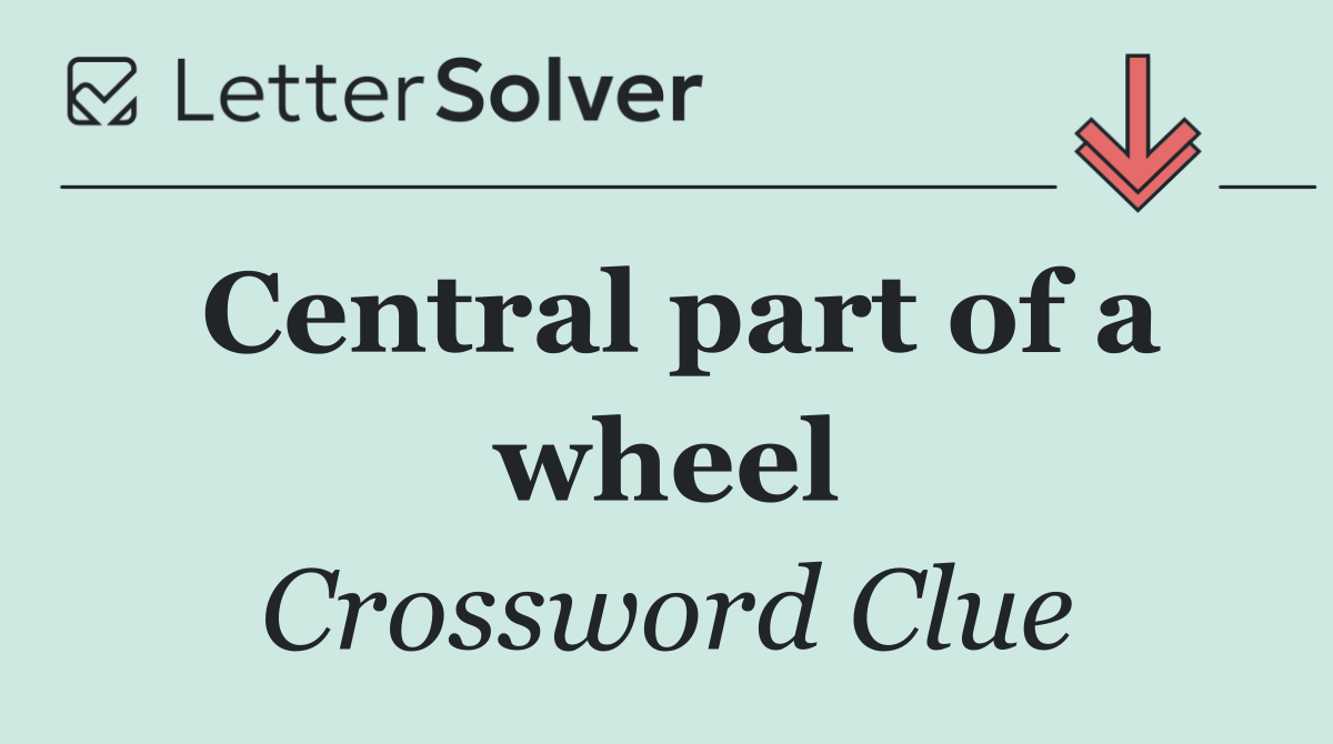 Central part of a wheel