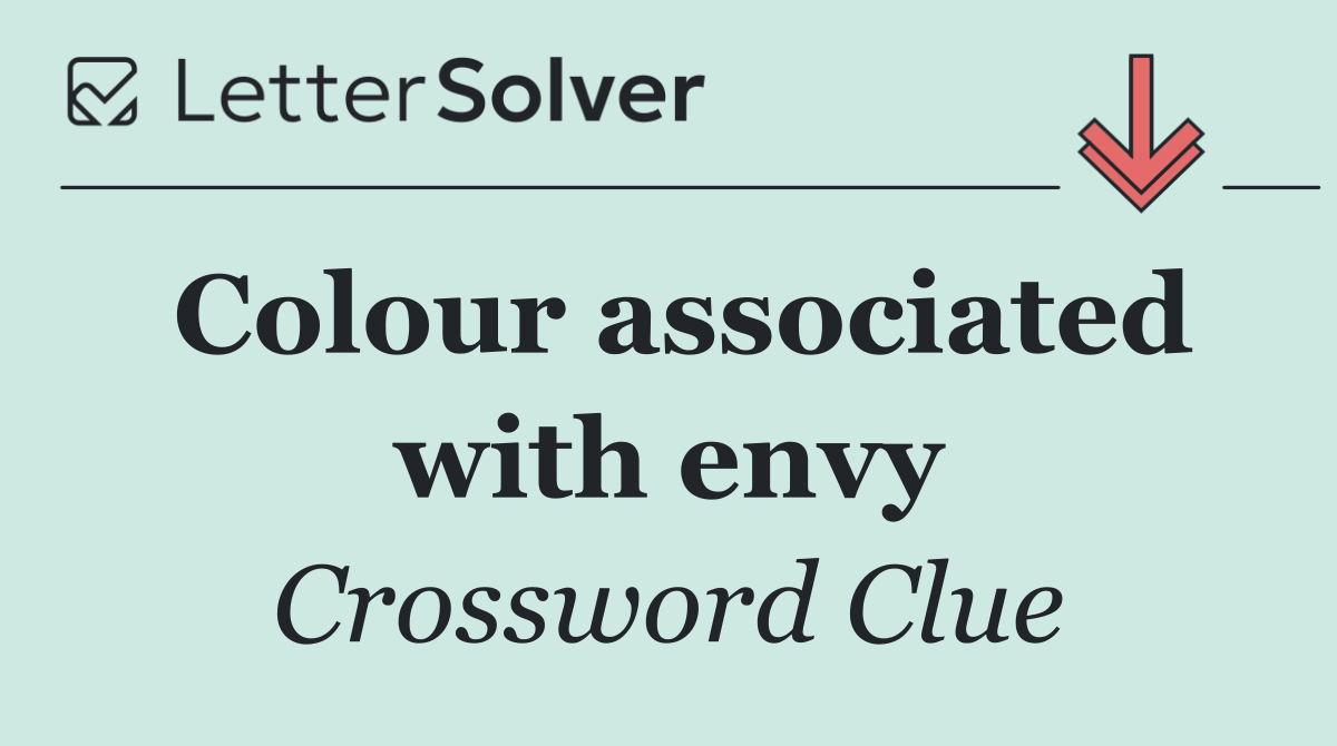 Colour associated with envy