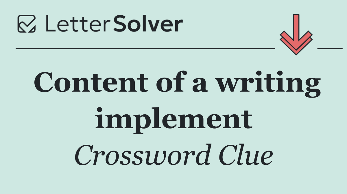 Content of a writing implement