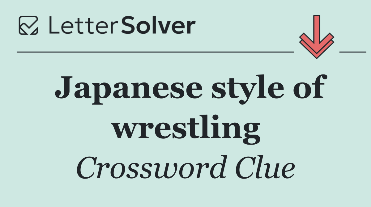 Japanese style of wrestling