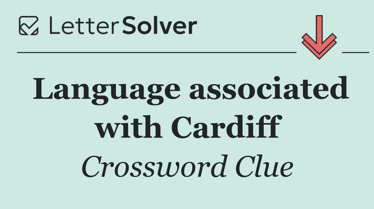 Language associated with Cardiff