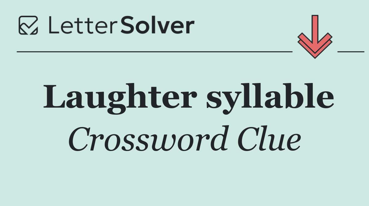 Laughter syllable
