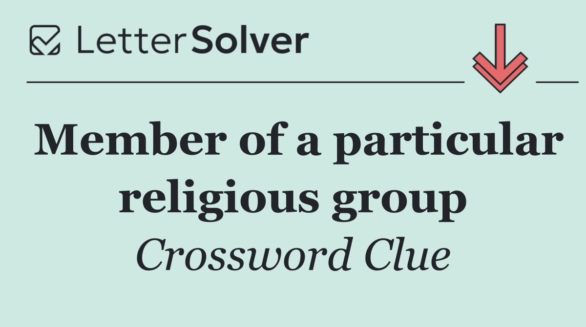 Member of a particular religious group