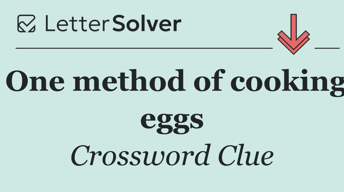 One method of cooking eggs