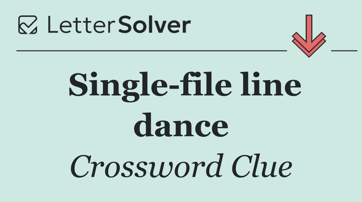 Single file line dance