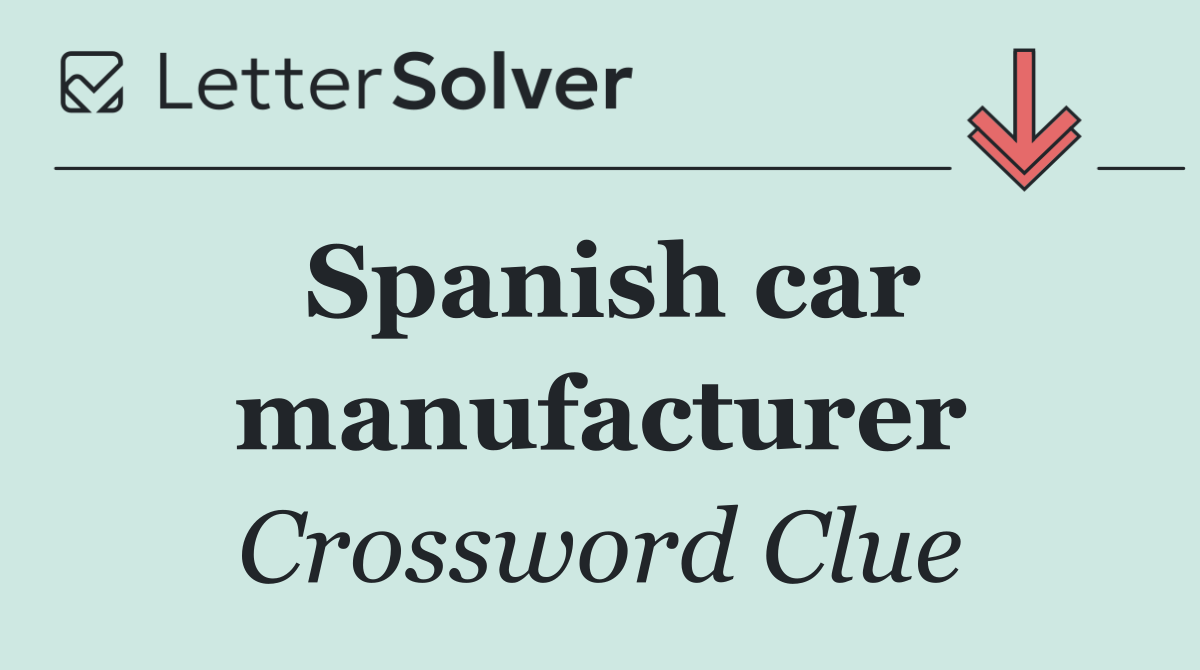 Spanish car manufacturer