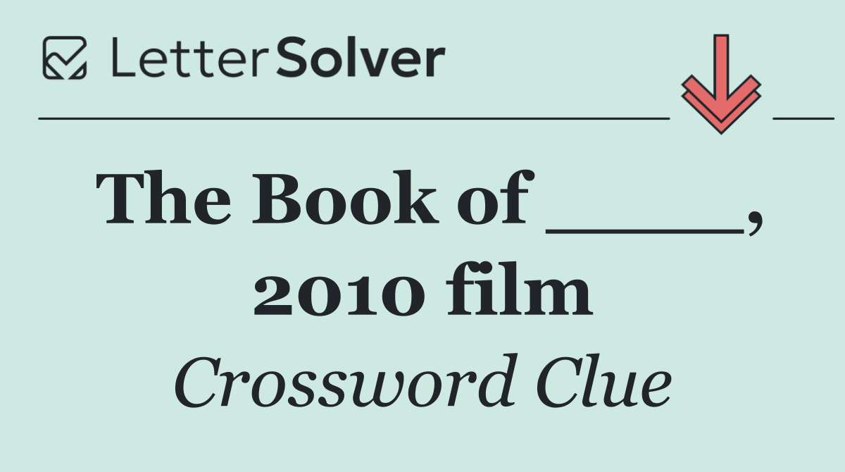 The Book of ____, 2010 film