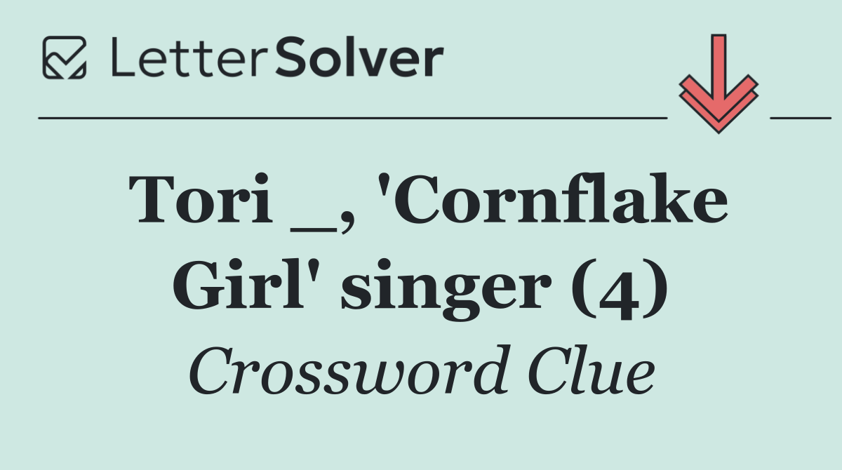 Tori _, 'Cornflake Girl' singer (4)