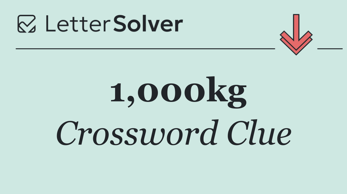 1,000kg
