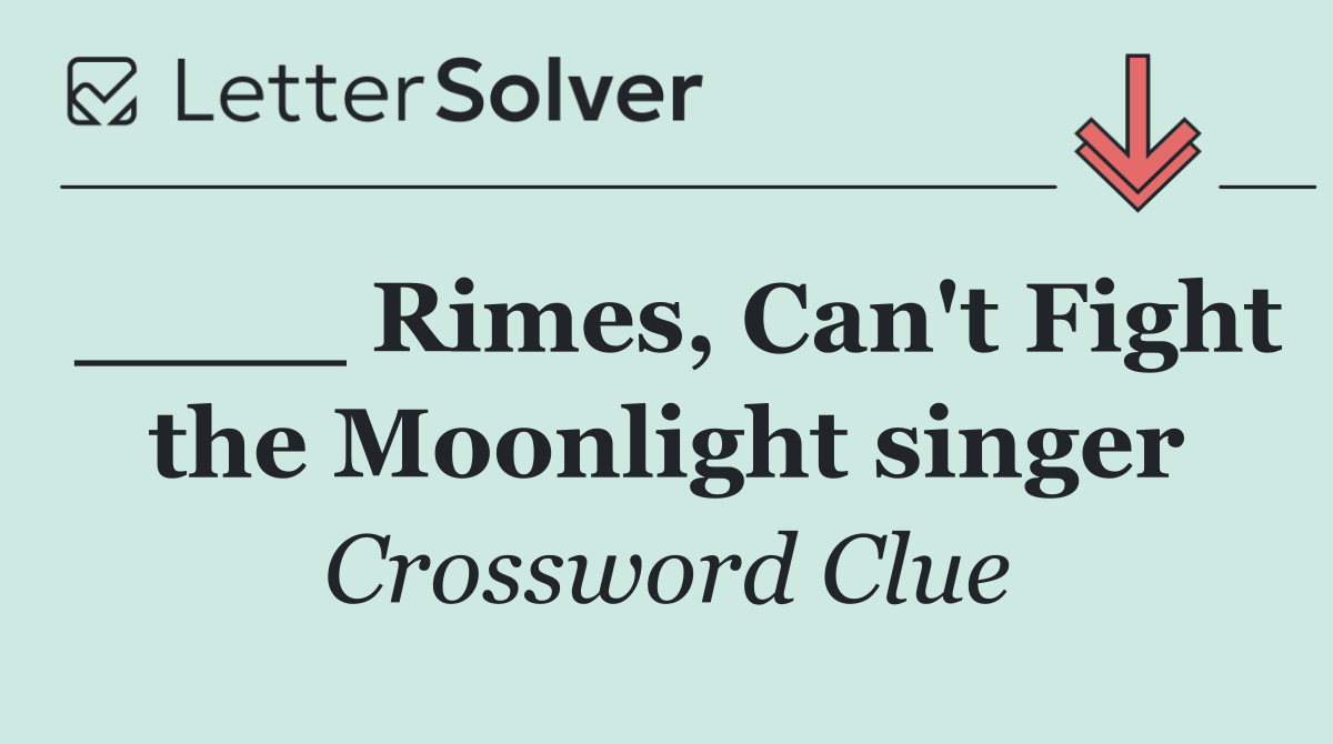 ____ Rimes, Can't Fight the Moonlight singer