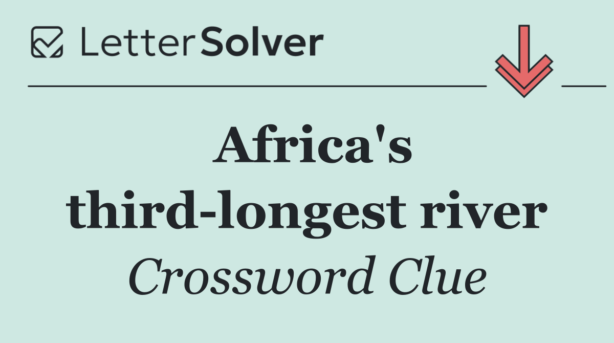 Africa's third longest river