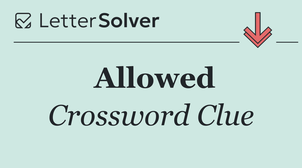 Allowed