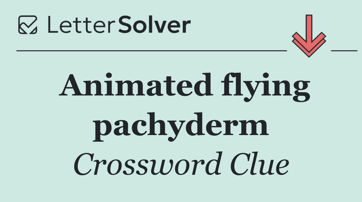 Animated flying pachyderm