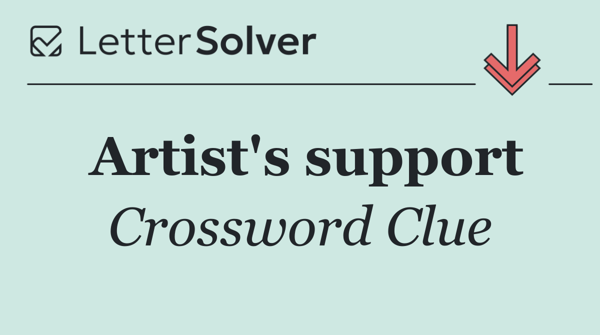 Artist's support