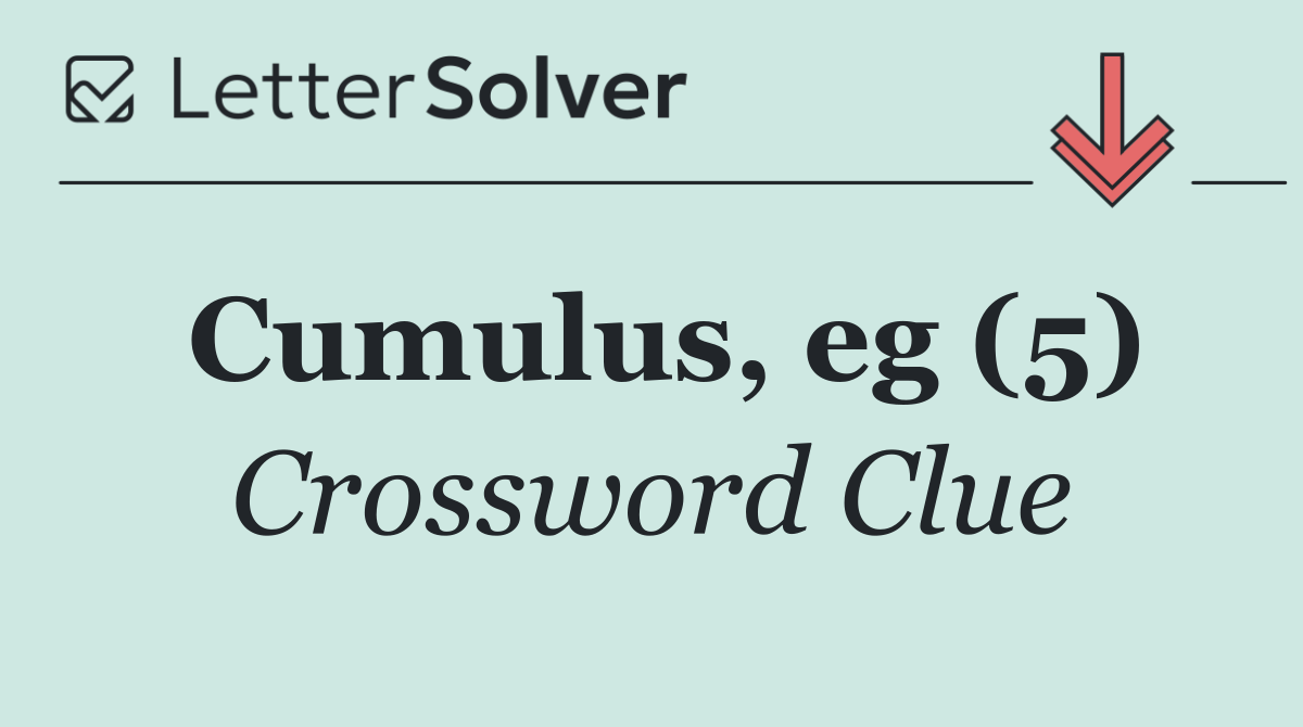 Cumulus, eg (5)