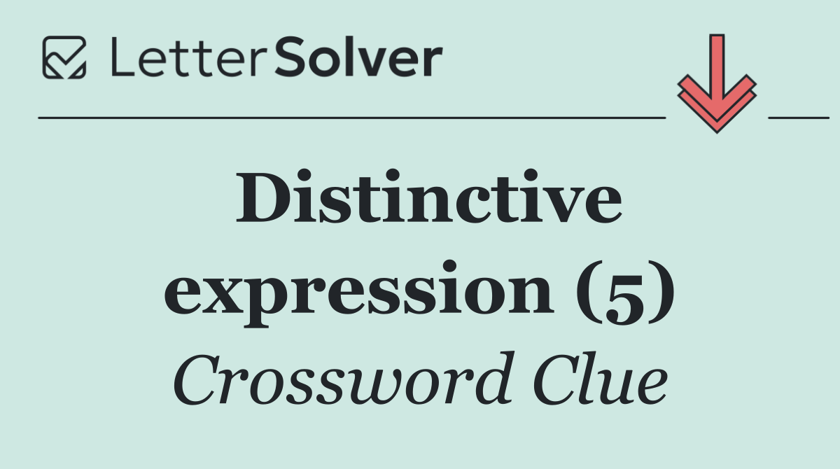 Distinctive expression (5)