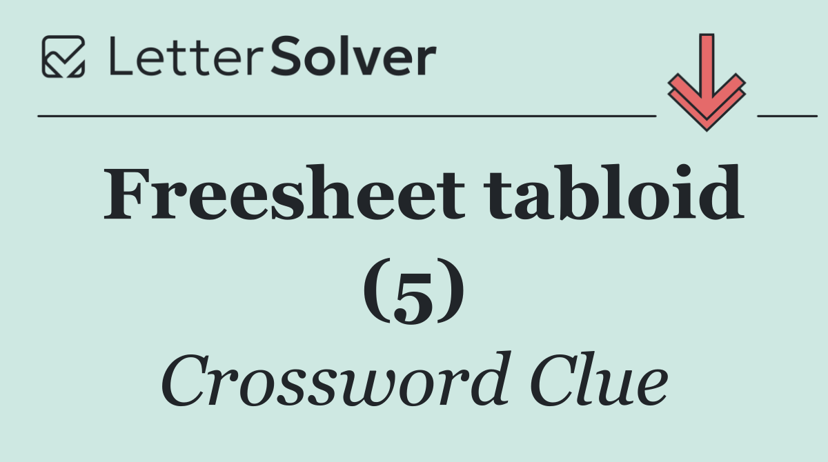 Freesheet tabloid (5)