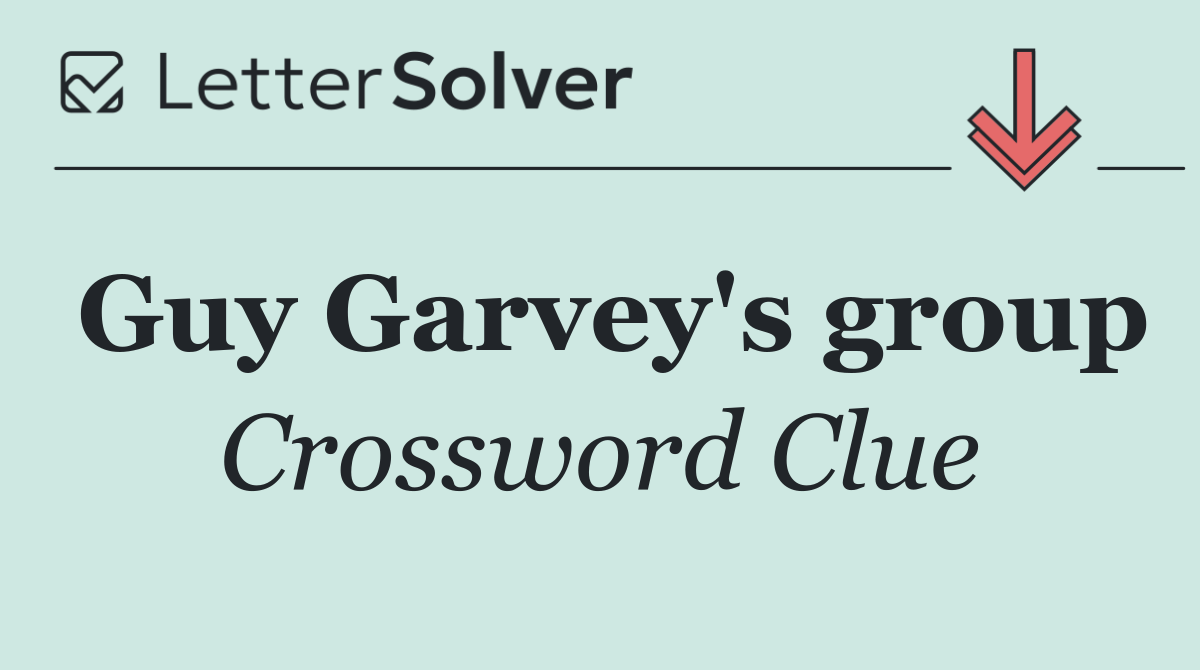 Guy Garvey's group