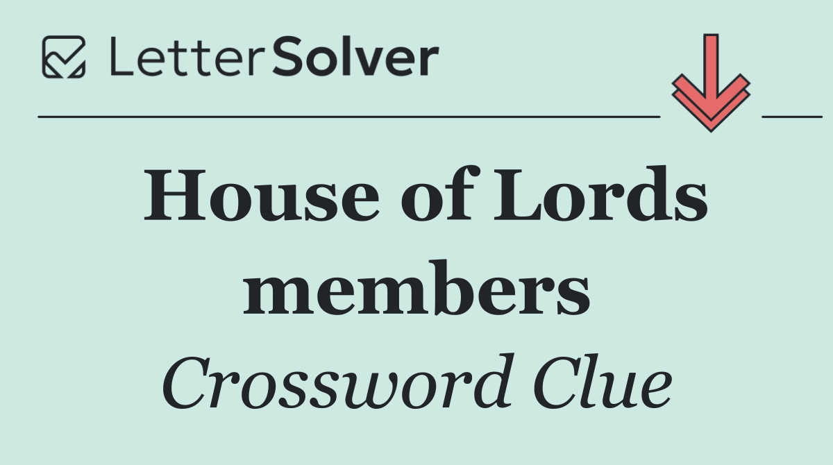 House of Lords members
