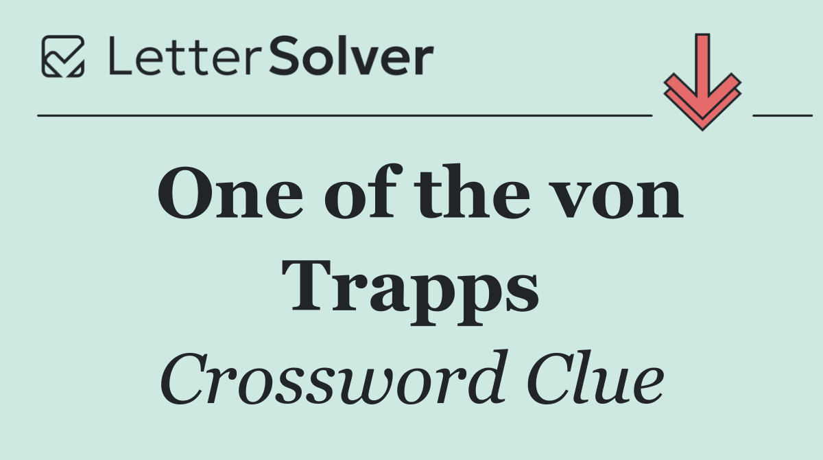 One of the von Trapps