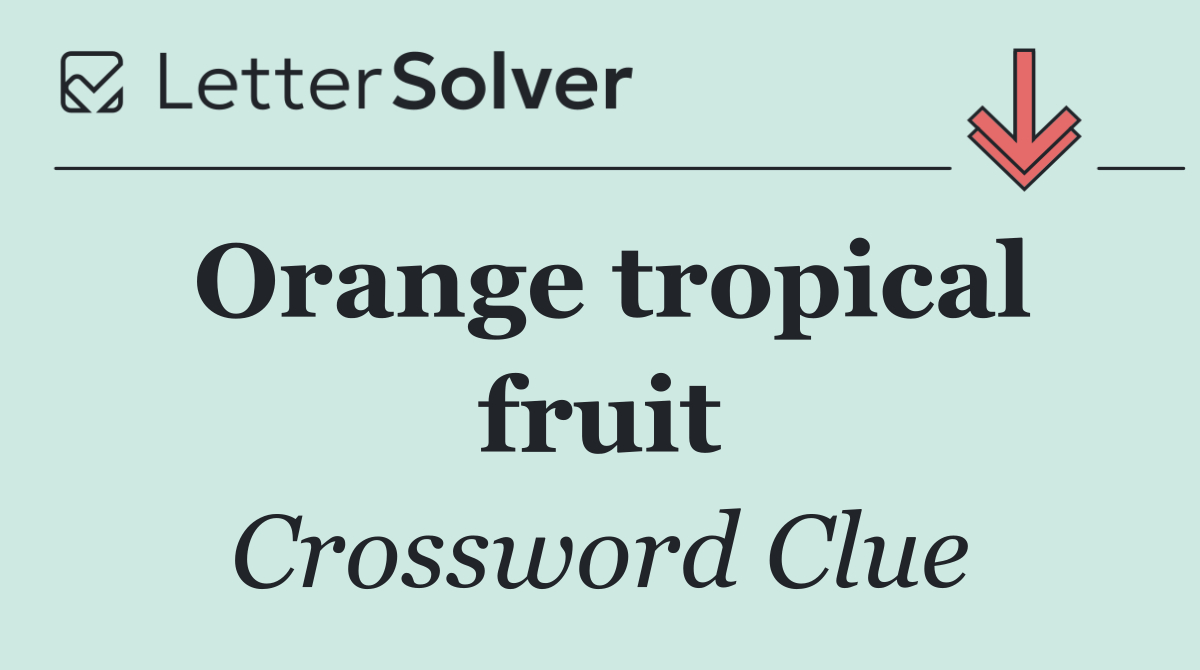 Orange tropical fruit