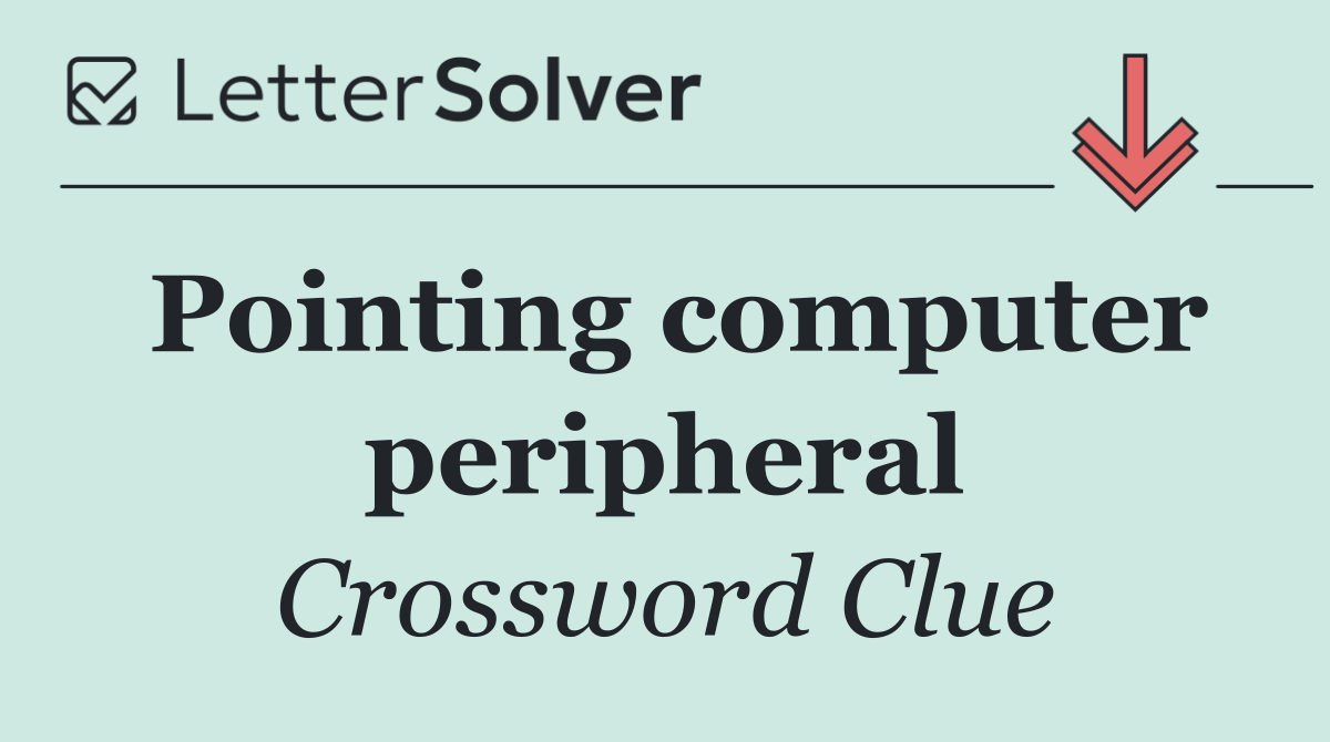Pointing computer peripheral