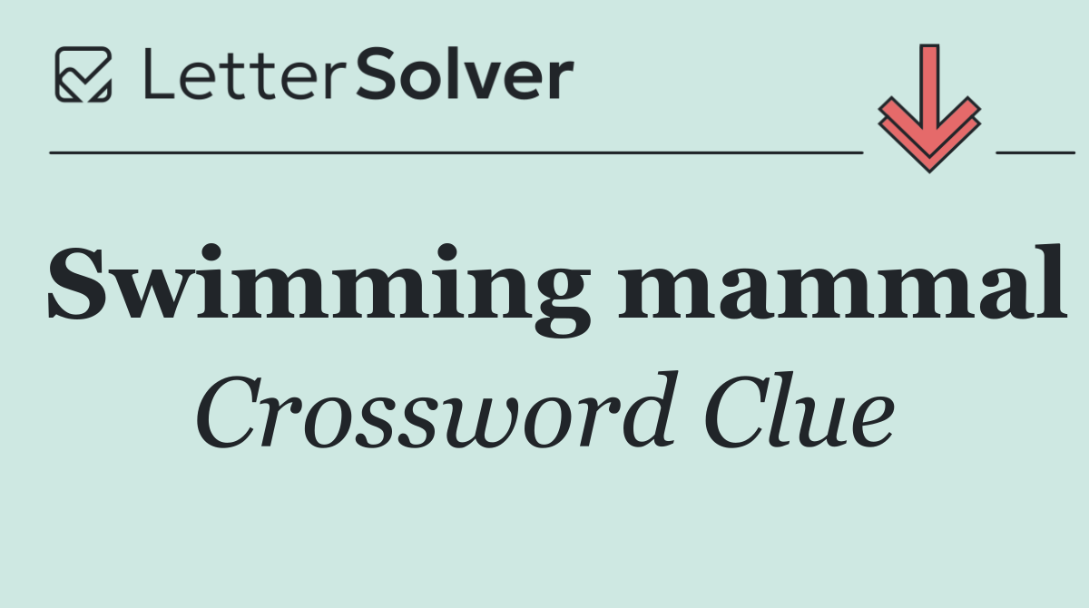Swimming mammal